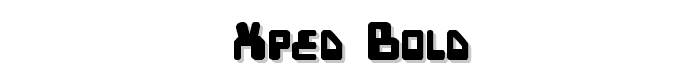 XPED Bold font